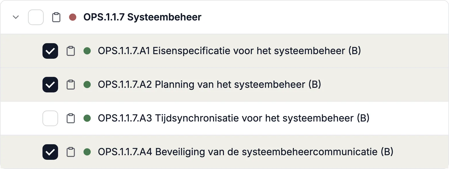 Welke eisen vervuld moeten worden