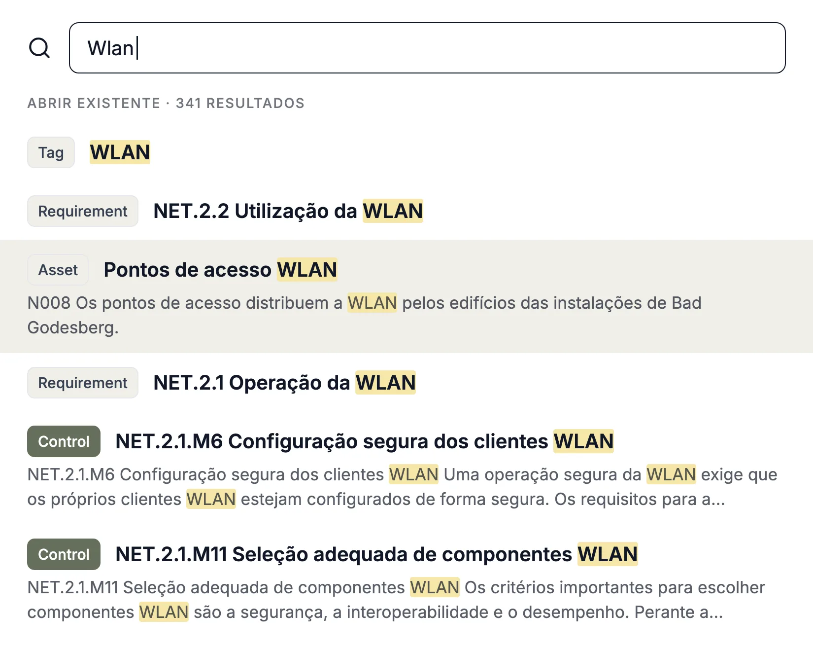 Onde encontrar o quê