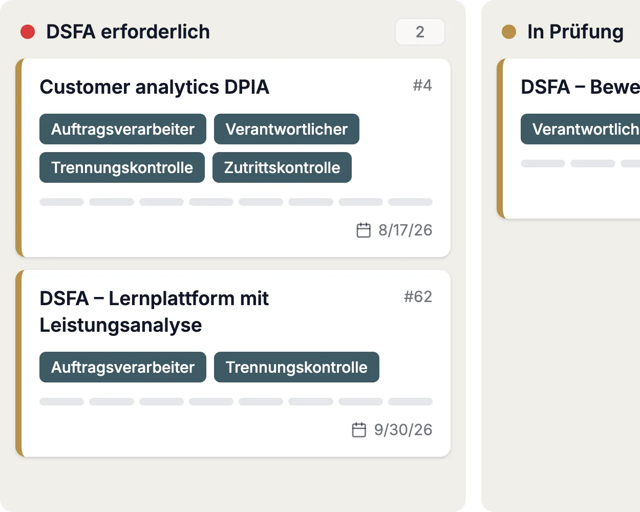 Aufgaben nach Status